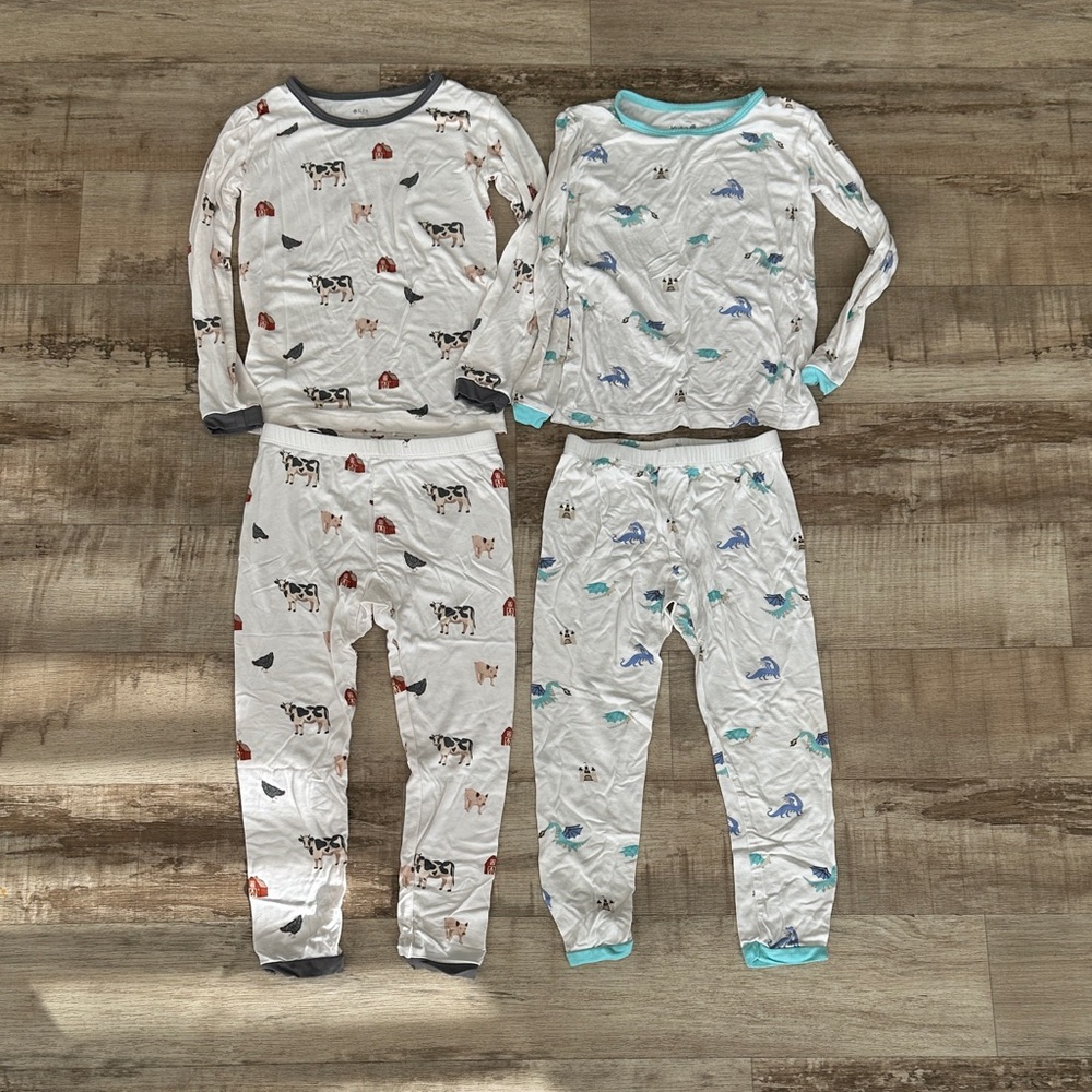 Kyte BABY Kids Pajama Set with Animal Patterns